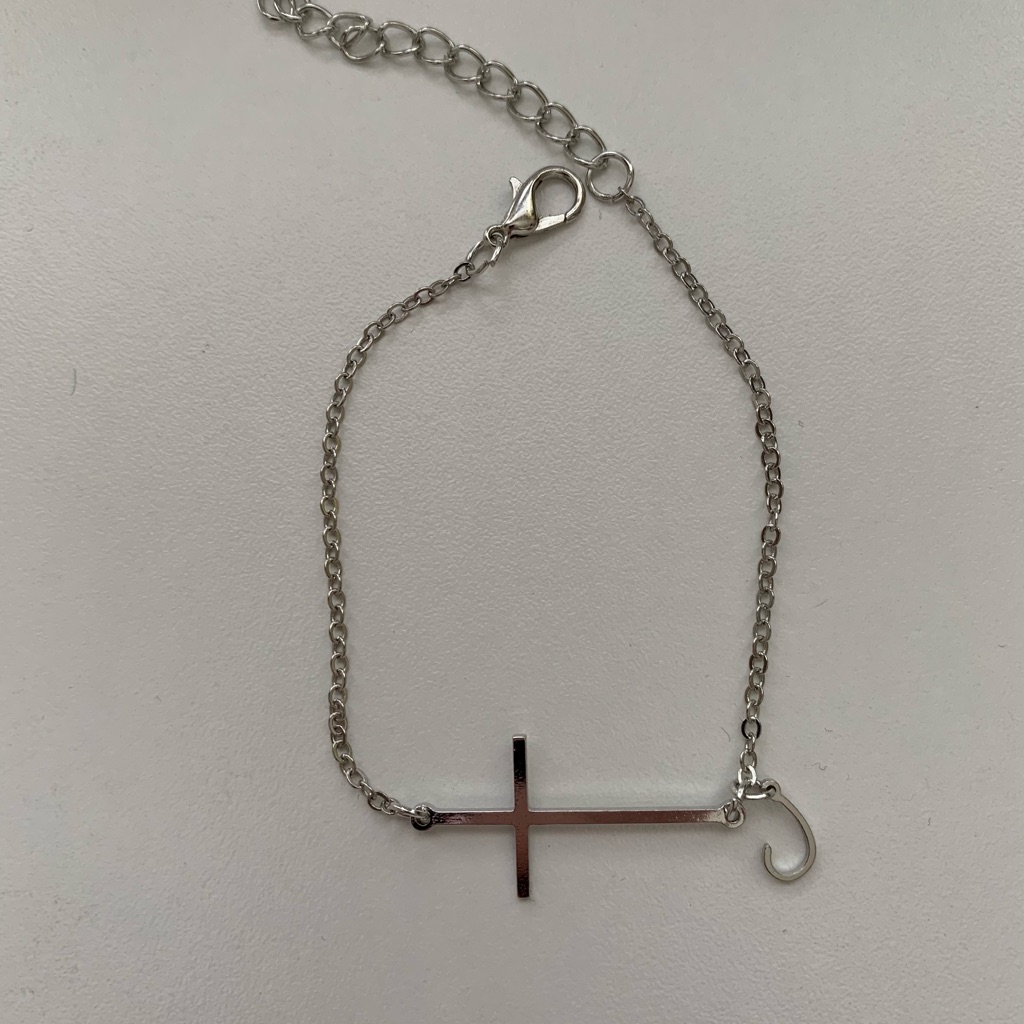 Fashion Cross Bracelet Letter
